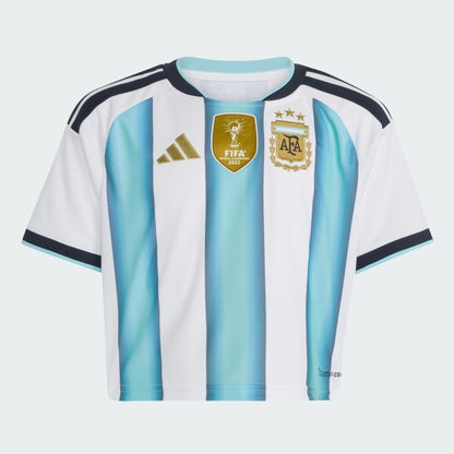 Argentina Home Cropped Jersey Women’S Home World Cup 2026