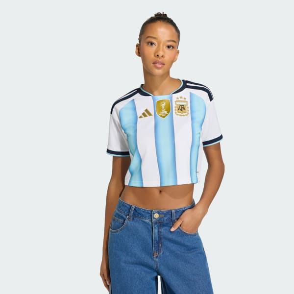 Argentina Home Cropped Jersey Women’S Home World Cup 2026