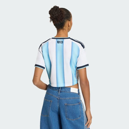 Argentina Home Cropped Jersey Women’S Home World Cup 2026