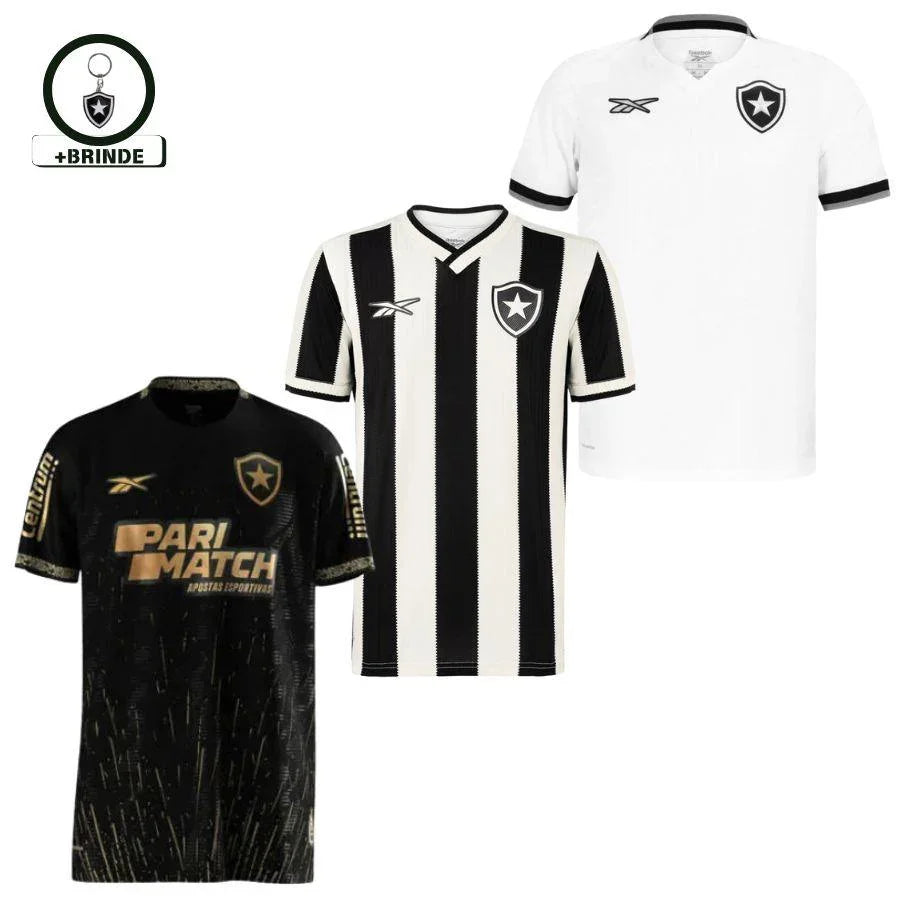 Kit 3 Fan Jersey Botafogo Home, Away E Third 2024/25