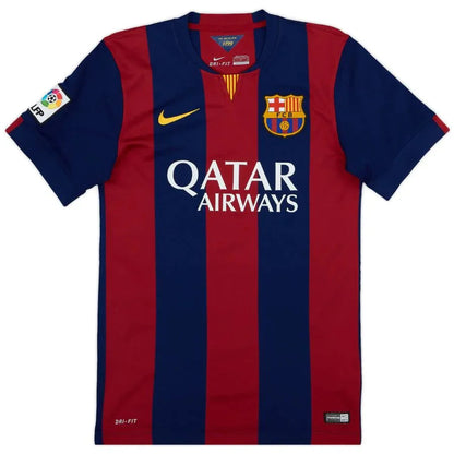 Messi #10 Barcelona Home Retro Jersey 2014/15