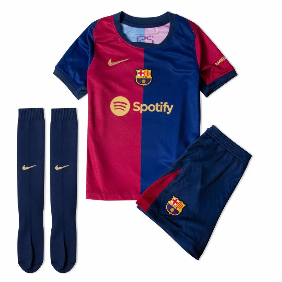 Kids Kit Barcelona Home Jersey 2024/25