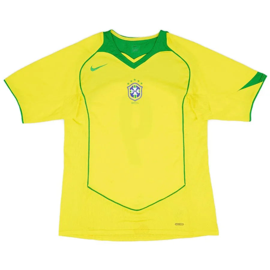 Ronaldo 9 Brazil Home Retro 2004