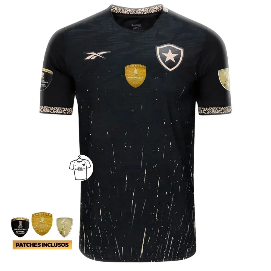 Botafogo Third Fan Jersey 2024/25 Patchs Campeão Libertadores