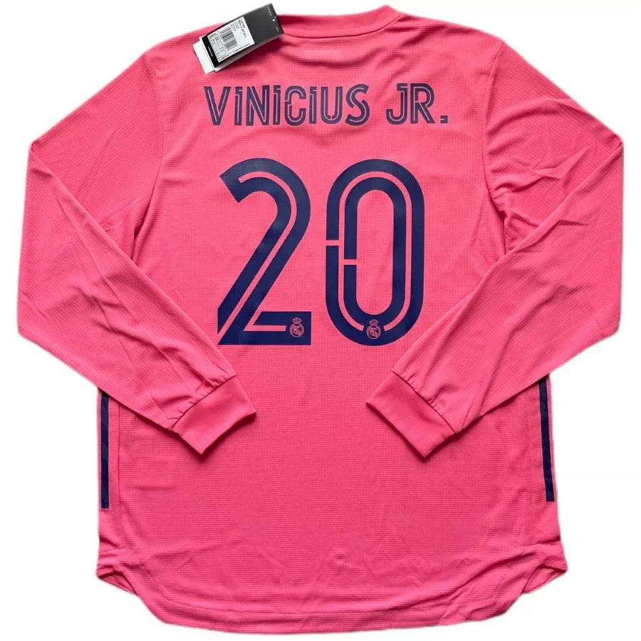 Real Madrid Away Long Sleeve Fan Jersey 2020/21 Vini Jr. 20
