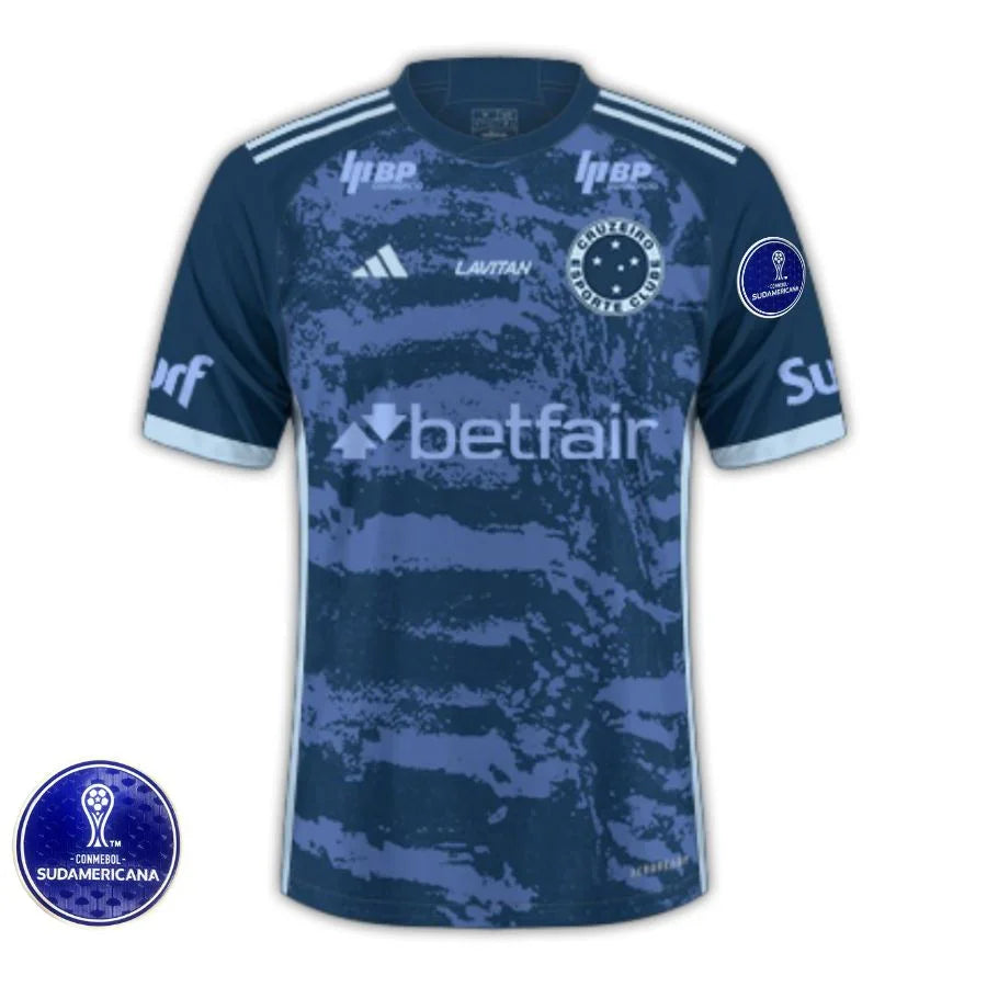 Cruzeiro Third Jersey 2024/25 + Todos os Patrocinios + Patchs Sul Americana 2024