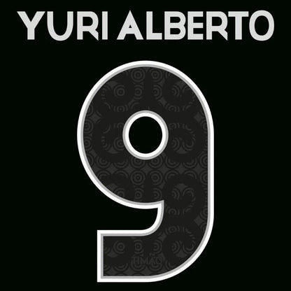 Corinthians Yuri Alberto 9 Away Fan Jersey 2024/25 Full Sponsor (Official Printing)