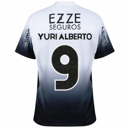 Corinthians Yuri Alberto 9 Home Fan Jersey 2024/25 Full Sponsor (Official Printing)
