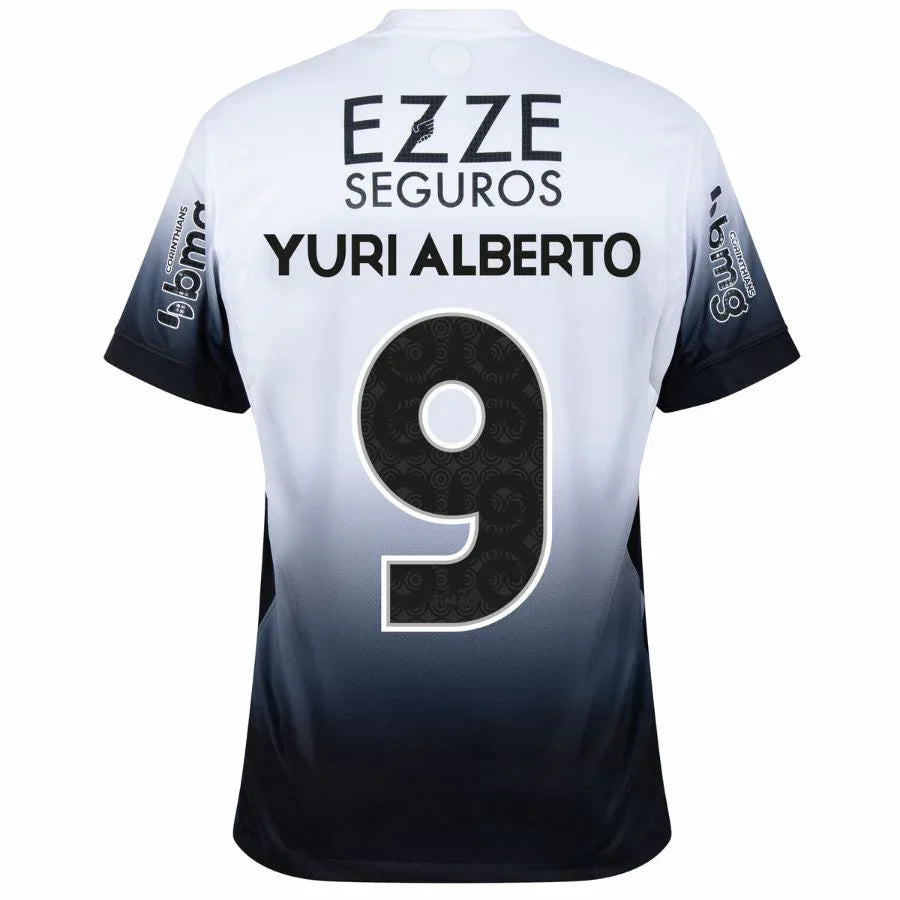 Corinthians Yuri Alberto 9 Home Fan Jersey 2024/25 Full Sponsor (Official Printing)
