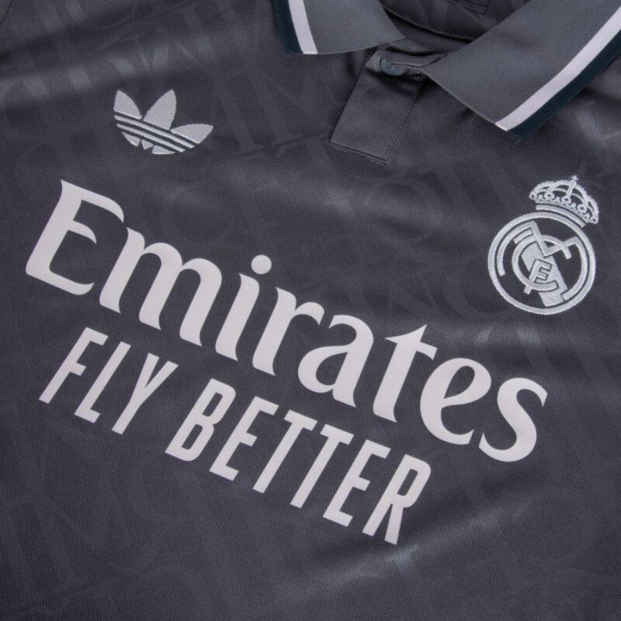 Real Madrid Bellingham 5 Third Fan Jersey 2024/25 Patches UCL UEFA Foundation (Official Printing)