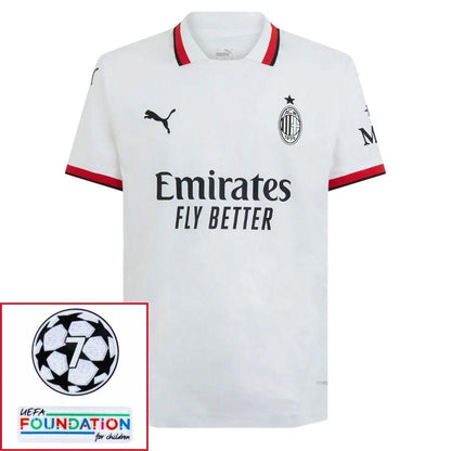 AC Milan Away Fan Jersey 2024/25 Patches UCL UEFA Foundation (Official Printing)