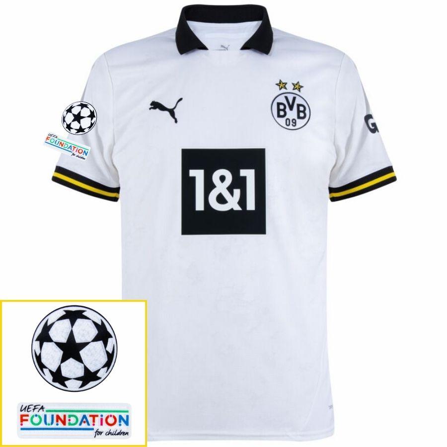 Borussia Dortmund Third 2024/25 Patches Ucl Uefa Foundation (Official Printing)