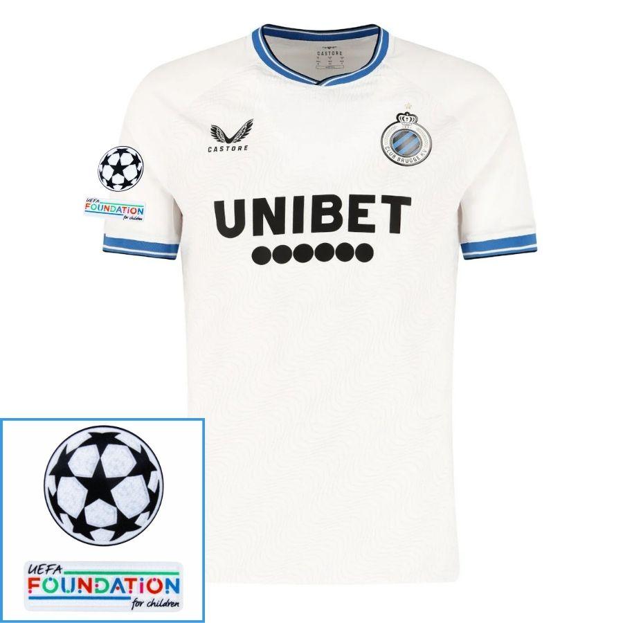 Club Brugge Away 2024/25 Patches Ucl Uefa Foundation (Official Printing)