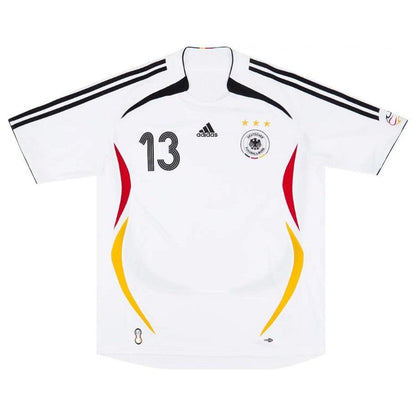 Germany Ballack 13 Retro Home 2006 Fan Jersey