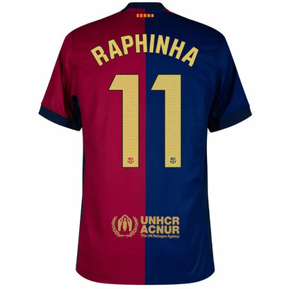 Barcelona Raphinha 11 Home Fan Jersey 2024/25