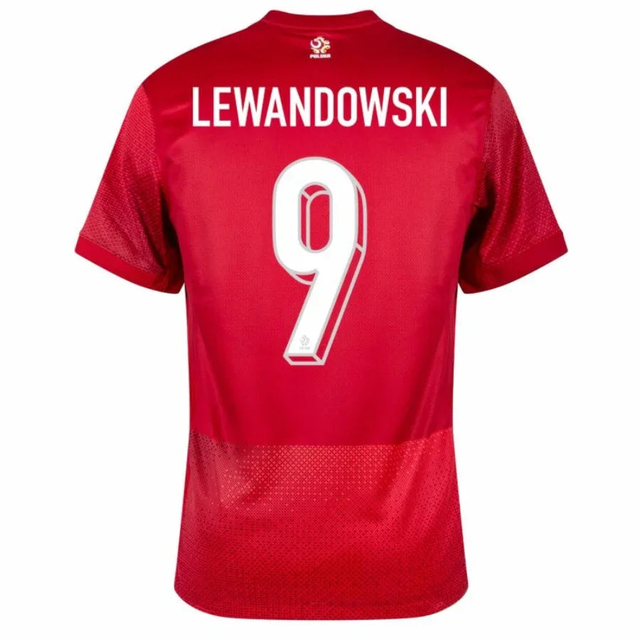 Poland Lewandowski 9 Away Fan Jersey 2024/25