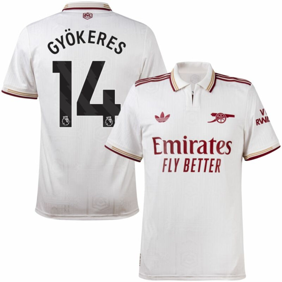 Arsenal Third Györkeres 14 Authentic Player Jersey Shirt 2025-2026
