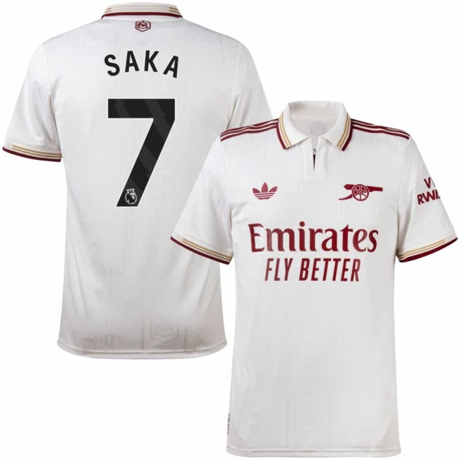 Arsenal Third Saka 7 Authentic Player Jersey Shirt 2025-2026
