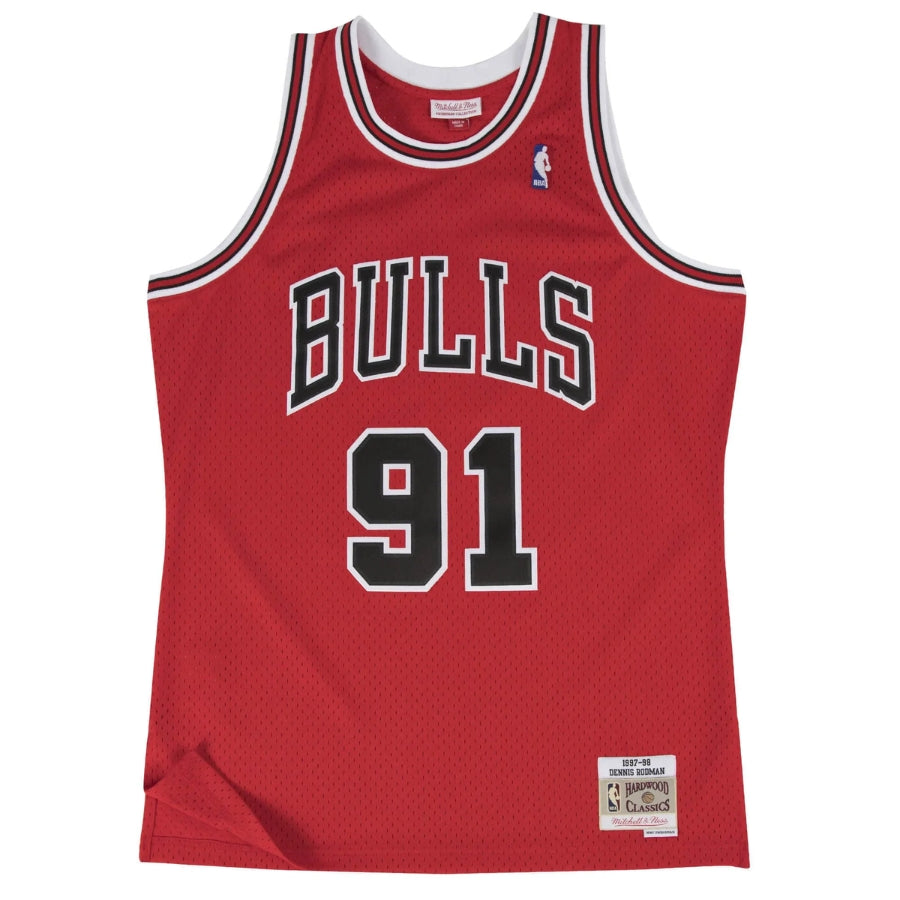 Regata Nba Chicago Bulls 1997/98 Mitchell & Ness Hardwood Classics Swingman Dennis Rodman