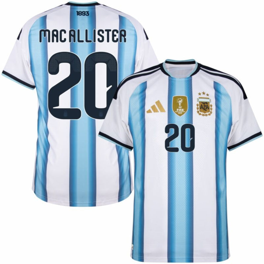 Argentina Home Mac Allister 20 Authentic Player Shirt 2026-2027 World Cup