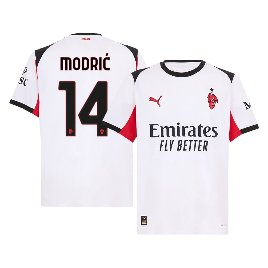 Ac Milan Away Modric 14 Fan Version Jersey 2025-2026