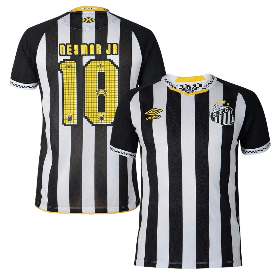 Santos Fan Jersey Home, Away e Third Neymar JR 10 2025/26 Official Printing - Kit 3 Fan Jersey