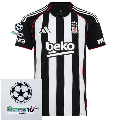 Beşiktaş Away Fan Jersey 2025/26 Patches UCL UEFA Foundation (Official Printing)