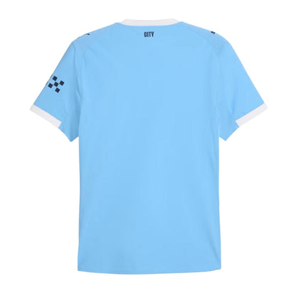 Manchester City Home Fan Jersey 2025/26 Patches UCL + 10th Anniversary UEFA.
