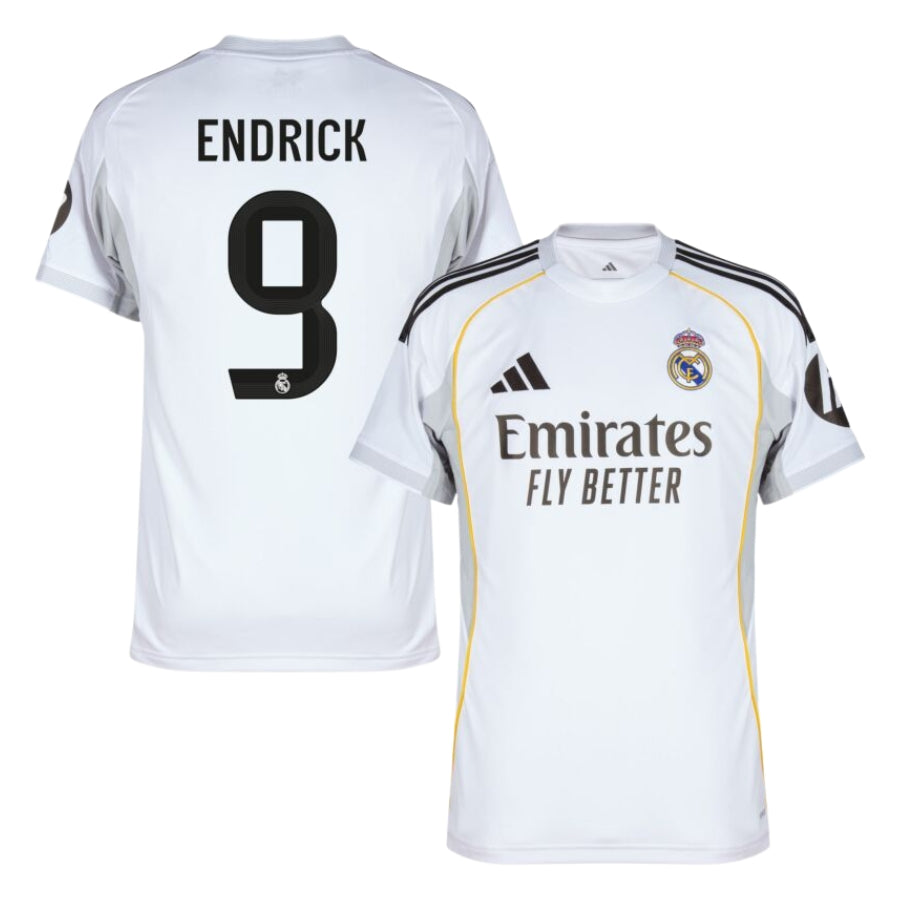 Real Madrid Endrick 9 Home Fan Jersey 2025/26
