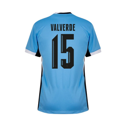 Uruguay Valverde 15 Home Fan Jersey 2025/26