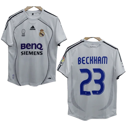 Beckham 2006-07 Real Madrid Home Jersey  Retro Collection