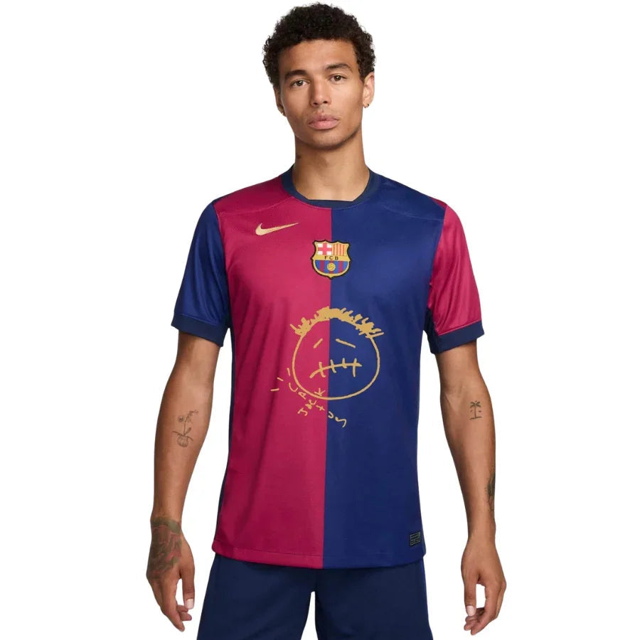 Barcelona Travis Scott Home Fan Jersey 2025/26 Special Edition Fc Barcelona Collab With Travis Scott