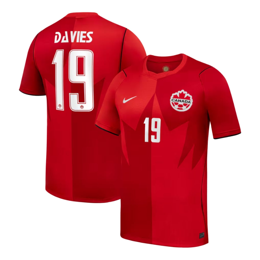 Canada Home Davies 19 Fan Jersey Shirt 2026 World Cup