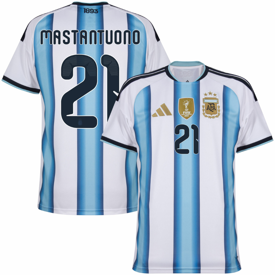Argentina Mastantuono 21 Home Player World Cup 2026
