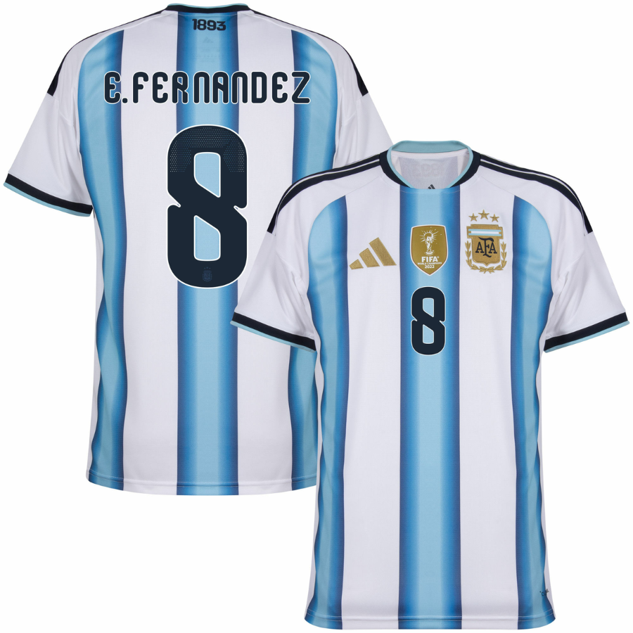 Argentina E. Fernandes 8 Home Player World Cup 2026