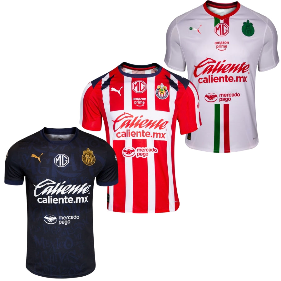 Chivas de Guadalajara Fan Jersey Home, Away y Third 2025/26 - Kit 3 Fan Jersey