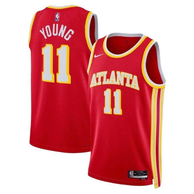 Trae Young Atlanta Hawks Unisex 2023 Nba Jersey – Icon Edition – Red