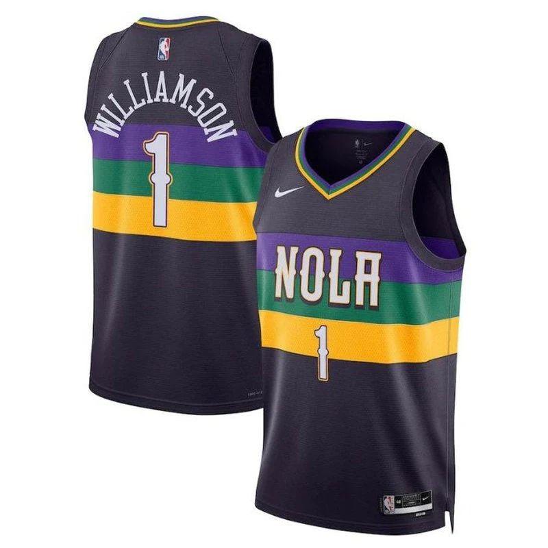Zion Williamson New Orleans Pelicans Unisex 2023 Nba Jersey – City Edition – Purple