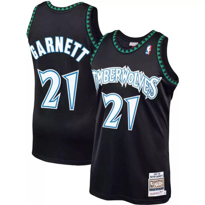 Regata Minnesota Timberwolves - Mitchell & Ness - Garnett  NBA- Black