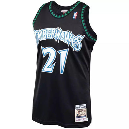 Regata Minnesota Timberwolves - Mitchell & Ness - Garnett  NBA- Black