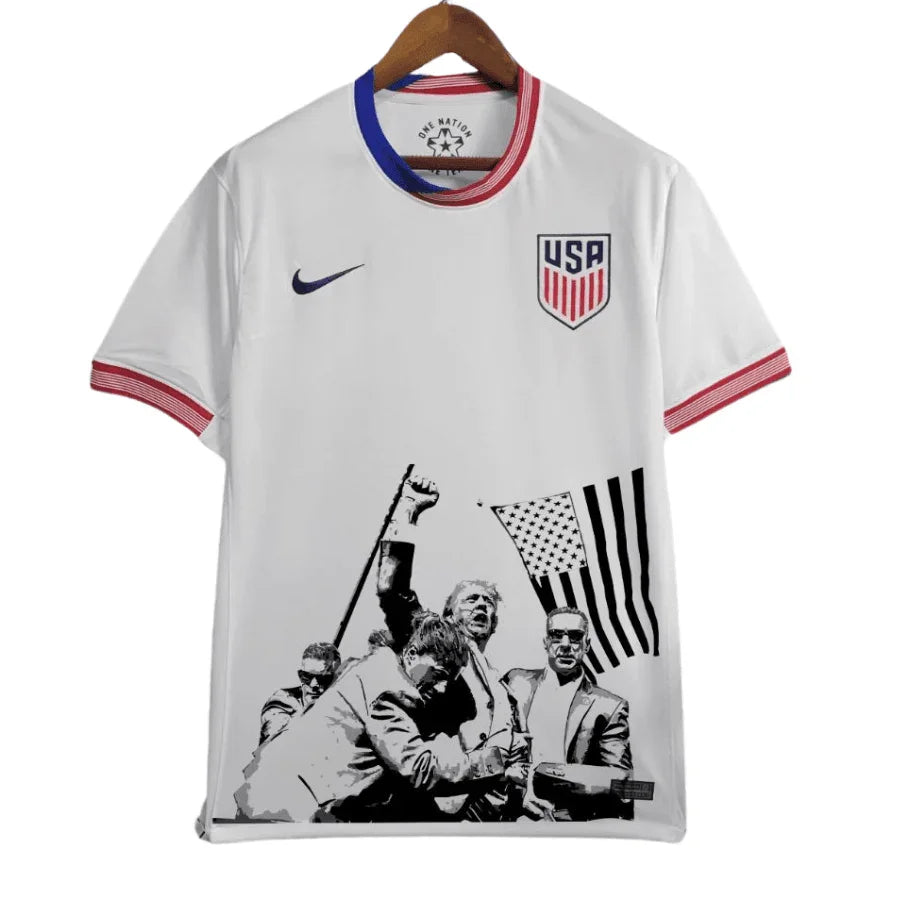 USA Home, Away Jersey 2024/25 Donald Trump Legend Never Dies made on demand