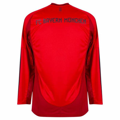 Bayern München Home Long Sleeve Fan Jersey 2024/25 Patches UCL UEFA Foundation (Official Printing)