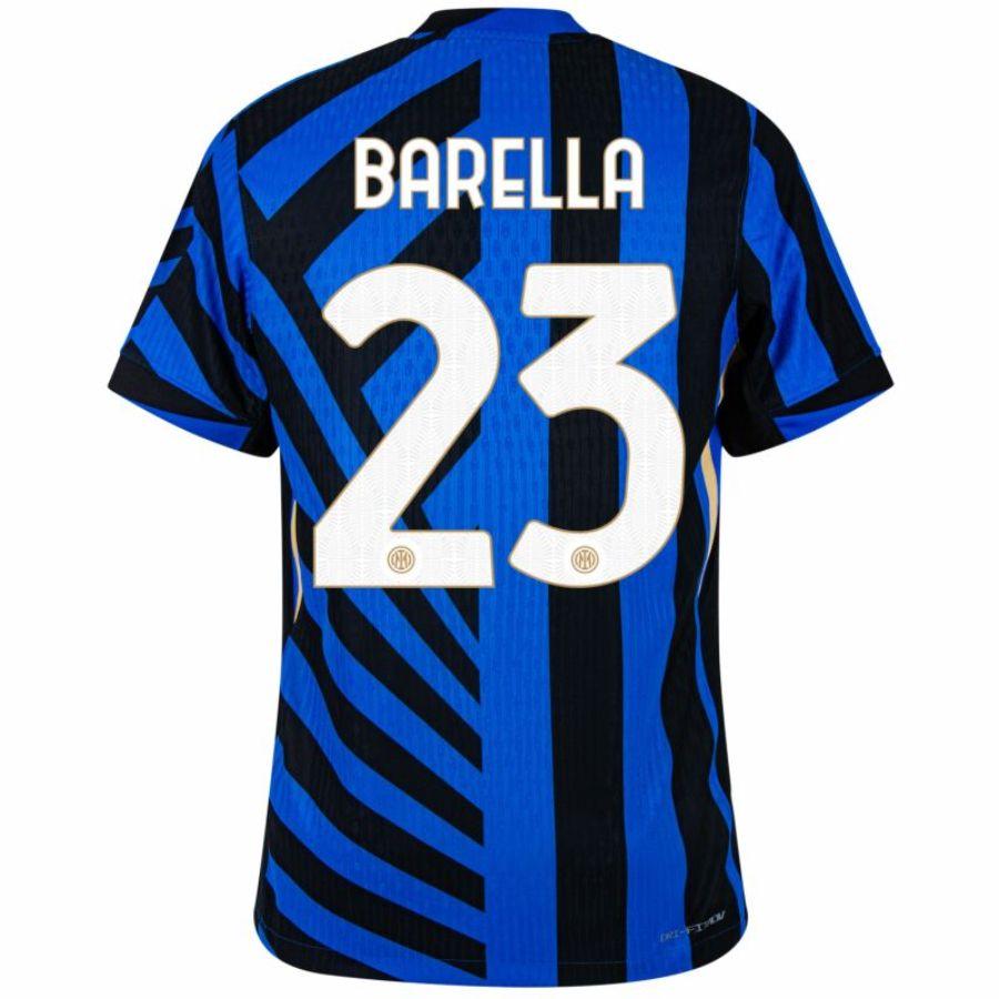 Inter Milan Barella 23 Home 2024/25 Patches UCL UEFA Foundation (Official Printing)