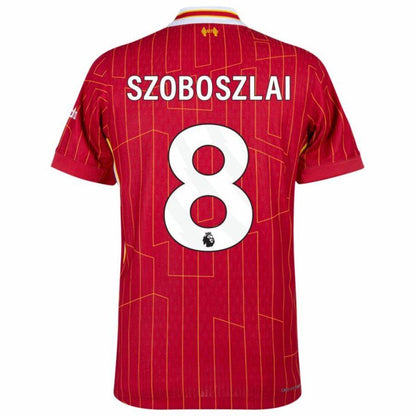 Liverpool Home 2024/25 Patches UCL UEFA Foundation (Official Printing)