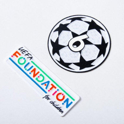 Liverpool Virgil 4 Home 2024/25 Patches UCL UEFA Foundation (Official Printing)