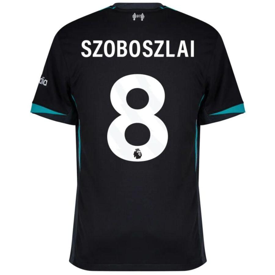 Liverpool Szoboszlai 8 Away 2024/25 Patches UCL UEFA Foundation (Official Printing)