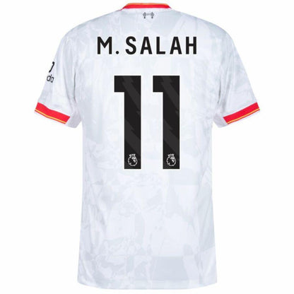 Liverpool Mohamed Salah 11 Away 2024/25 Patches UCL UEFA Foundation (Official Printing)