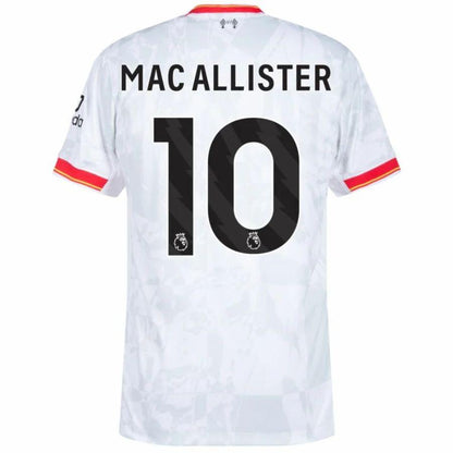 Liverpool Mac Allister 10 Away 2024/25 Patches UCL UEFA Foundation (Official Printing)