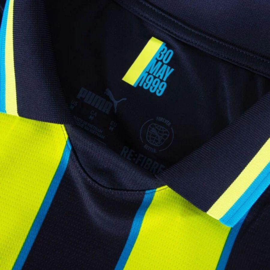 Manchester City Haaland 9 Away 2024/25 Patches UCL UEFA Foundation (Official Printing)