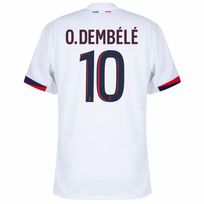 Paris Saint-Germain O.DEMBELE 10 Fan Jersey Away 2024/25 Patches UCL UEFA Foundation (Official Printing)